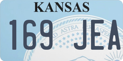 KS license plate 169JEA