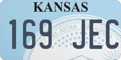 KS license plate 169JEC