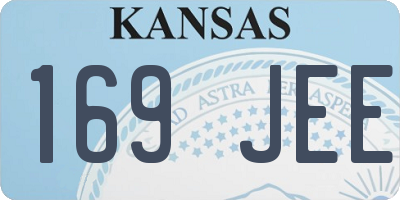 KS license plate 169JEE