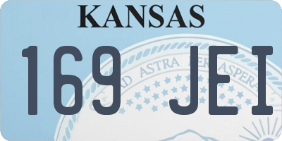 KS license plate 169JEI