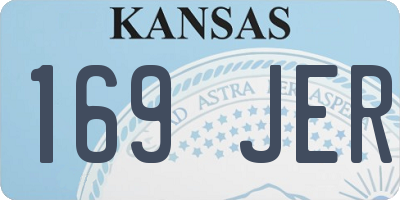 KS license plate 169JER
