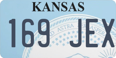 KS license plate 169JEX