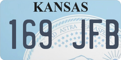 KS license plate 169JFB