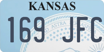 KS license plate 169JFC