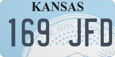 KS license plate 169JFD