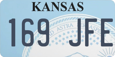 KS license plate 169JFE