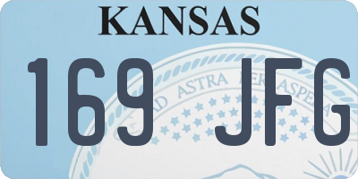 KS license plate 169JFG