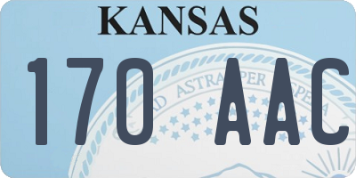 KS license plate 170AAC