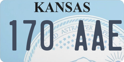 KS license plate 170AAE