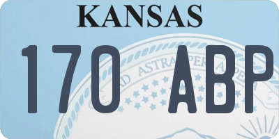 KS license plate 170ABP