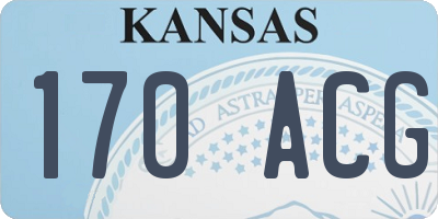 KS license plate 170ACG