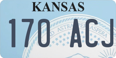 KS license plate 170ACJ