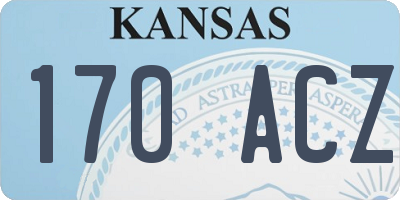 KS license plate 170ACZ