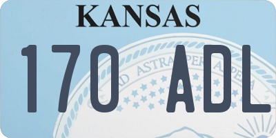 KS license plate 170ADL