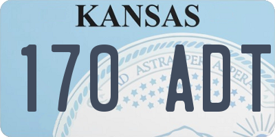 KS license plate 170ADT