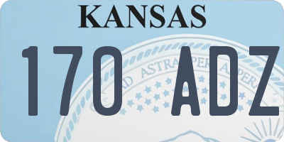 KS license plate 170ADZ