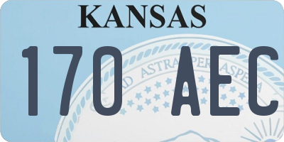 KS license plate 170AEC
