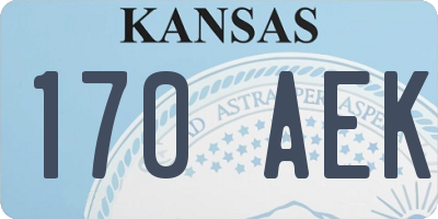 KS license plate 170AEK