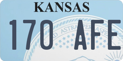 KS license plate 170AFE