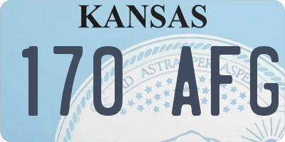 KS license plate 170AFG