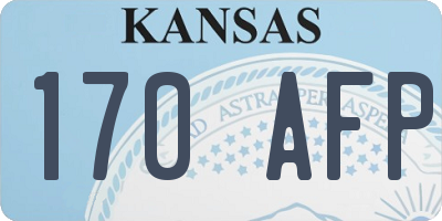 KS license plate 170AFP