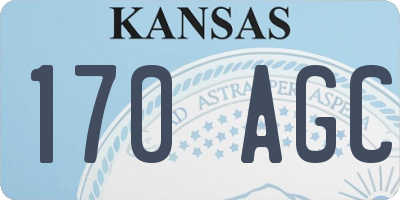 KS license plate 170AGC