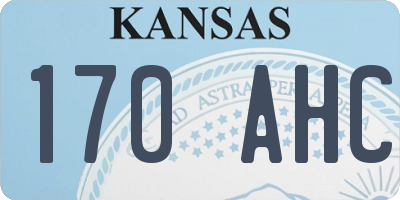 KS license plate 170AHC