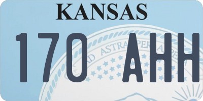 KS license plate 170AHH