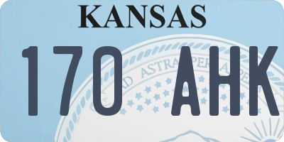 KS license plate 170AHK