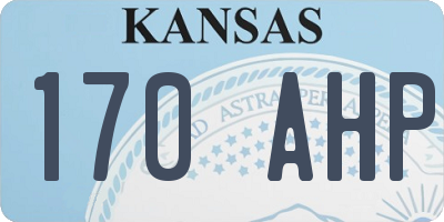 KS license plate 170AHP