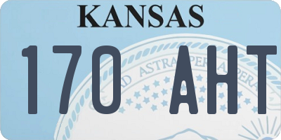 KS license plate 170AHT