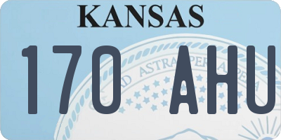 KS license plate 170AHU