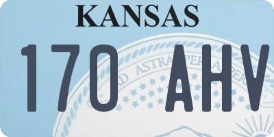 KS license plate 170AHV