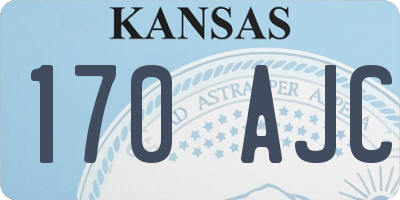 KS license plate 170AJC