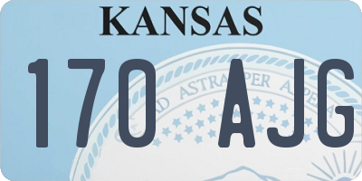 KS license plate 170AJG