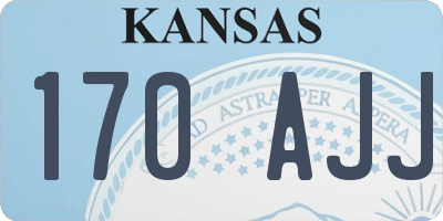 KS license plate 170AJJ