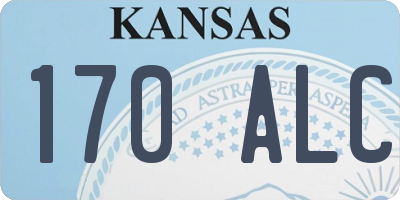 KS license plate 170ALC