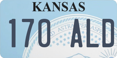 KS license plate 170ALD
