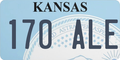KS license plate 170ALE