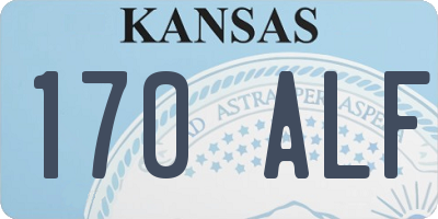 KS license plate 170ALF