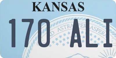 KS license plate 170ALI