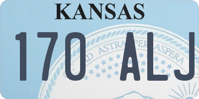 KS license plate 170ALJ