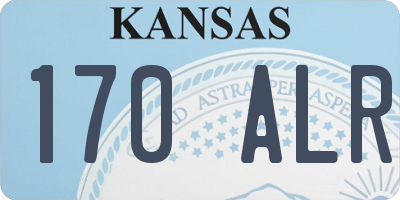 KS license plate 170ALR