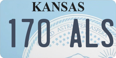 KS license plate 170ALS