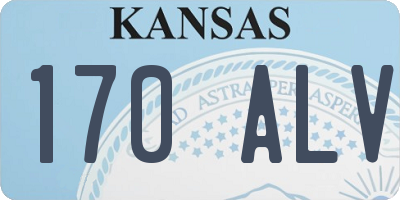KS license plate 170ALV