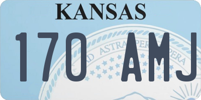 KS license plate 170AMJ