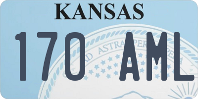 KS license plate 170AML
