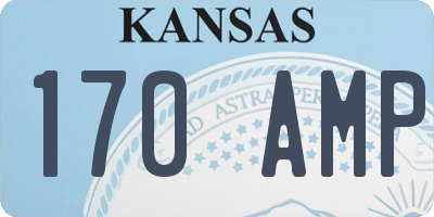 KS license plate 170AMP