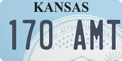 KS license plate 170AMT