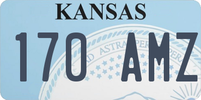 KS license plate 170AMZ